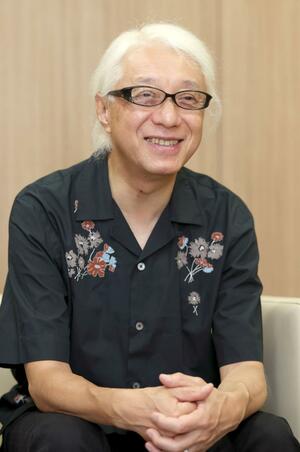 映画祭への思いを語る手塚眞さん=新潟市中央区