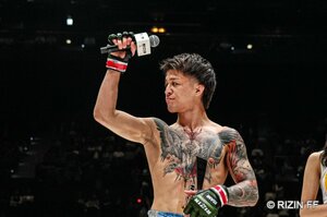 『RIZIN.53』で児玉兼慎に勝利したジョリー （C）RIZIN FF