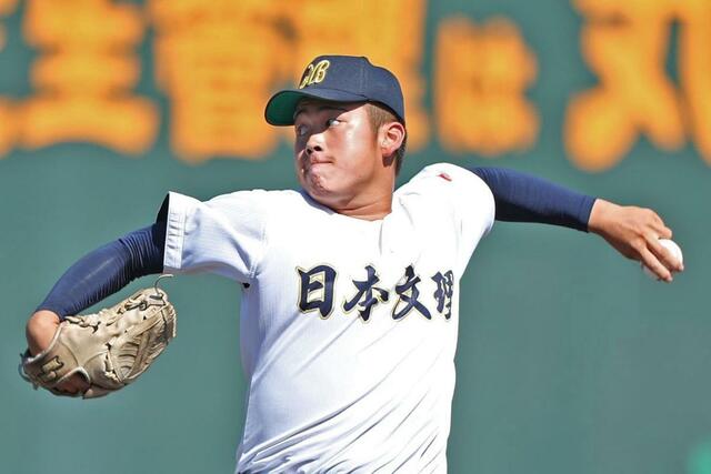 中越－日本文理　日本文理先発の室橋琉翔＝三条パール