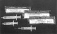 　１９６０年代に発売した国産初の使い切り注射器