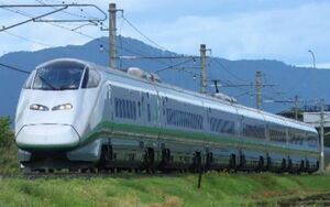 ２０２５年１２月まで山形新幹線で定期運行していたＥ３系の車両（ＪＲ東日本新潟支社提供）