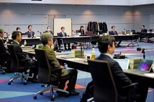 　危険運転致死傷罪の見直しを議論する法制審議会の部会＝９日午前、法務省
