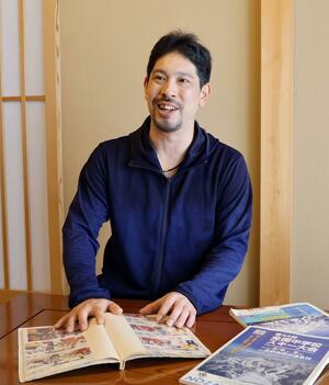 須貝龍選手の五輪での活躍を信じ、エールを送る上山俊一さん=胎内市