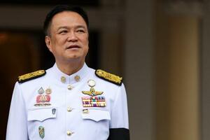 　タイのアヌティン首相＝１２日、バンコク（ロイター＝共同）