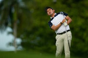 　トップと４打差の１７位につけた金谷拓実＝１５日（ＡＰ＝共同）