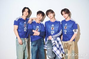 JI BLUE（左から）佐藤景瑚、後藤威尊、白岩瑠姫、佐野雄大（撮影：AYAKO KOJIMA）（C）ORICON NewS inc.
