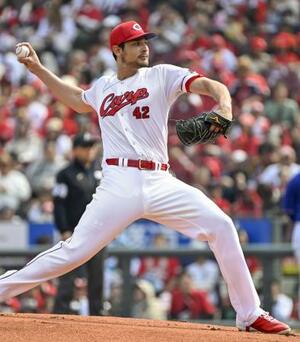 　中日戦に先発した広島・ターノック＝マツダ