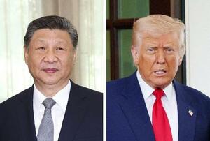 　中国の習近平国家主席（左、新華社＝共同）、トランプ米大統領（ロイター＝共同）