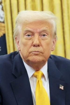 トランプ米大統領(ゲッティ=共同)