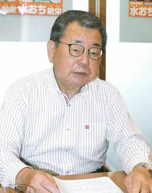 平和への思いなどを語る水落敏栄参院議員