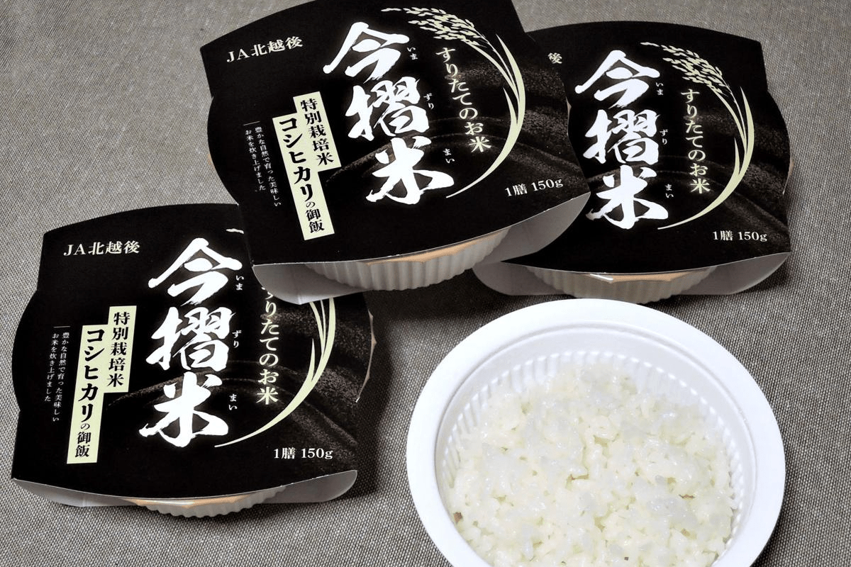 特別栽培米コシヒカリの1等米のみ使用…こだわりの「今摺米」、パック