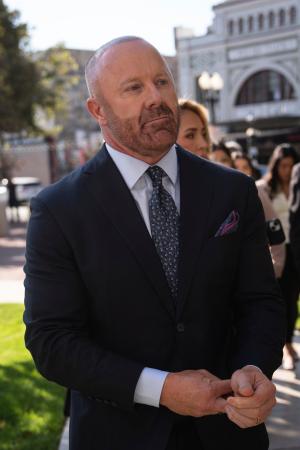 　２９日、米カリフォルニア州サンタアナの連邦地裁に出廷したマシュー・ボーヤー被告（ＡＰ＝共同）