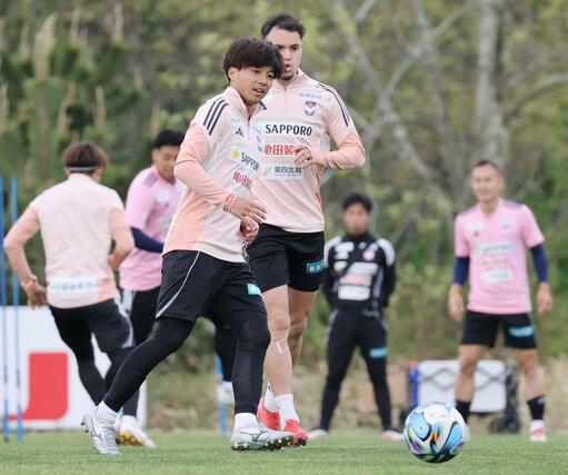 ２試合連続ゴールに期待のかかるＦＷ若月大和＝聖籠町