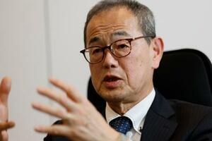 インタビューに答える原子力損害賠償・廃炉等支援機構の更田豊志廃炉総括監=東京都内