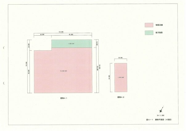 
A街区の建物平面図（クリックで拡大画像が見られます）
