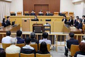 青木政憲被告に死刑判決が言い渡された長野地裁の法廷=14日午後(代表撮影)