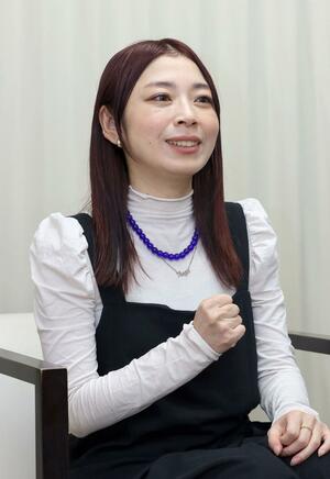 「オリジナル作品でプレッシャーが大きかったが、振り返るとすごく楽しい時間だった」と語る山田尚子監督＝新潟市中央区