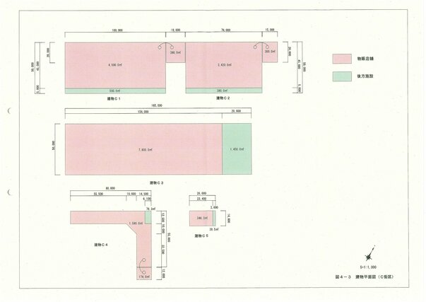 
C街区の建物平面図（クリックで拡大画像が見られます）
