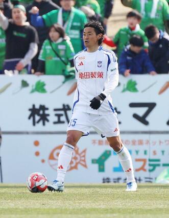 今季初出場のDF千葉和彦=プラスタ