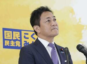 記者会見する国民民主党の玉木雄一郎代表=9月24日、国会