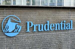 プルデンシャル生命保険のロゴ=16日、東京都千代田区