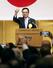 経済3団体の新年祝賀会で乾杯する経済同友会代表幹事の新浪剛史氏=1月、東京都千代田区