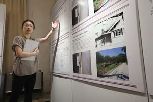 相川郷土博物館に新設された朝鮮半島出身労働者関連の展示=7月28日、佐渡市相川坂下町