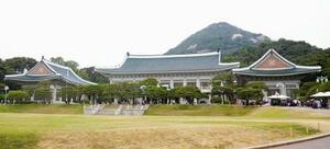 韓国の青瓦台=2022年6月、ソウル(共同)