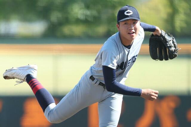 中越－日本文理　中越先発の丸山隼叶＝三条パール