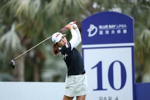 　７位発進した古江彩佳＝５日（ゲッティ＝共同）