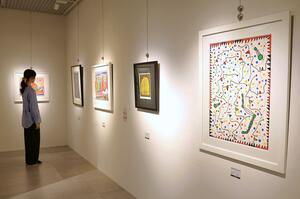 12年ぶりに始まった草間彌生さんの作品展=新潟市中央区の新潟伊勢丹