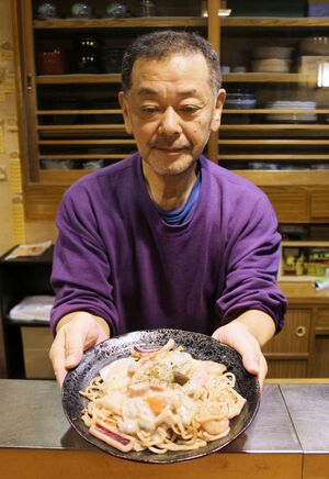 市販の中華麺で再現した上越市のホワイト焼きそば