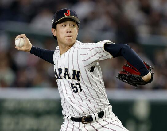 チェコ戦の９回に登板した北山＝東京ドーム