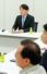 　超党派の社会保障国民会議の実務者会議に臨む自民党の小野寺税調会長＝１７日、国会