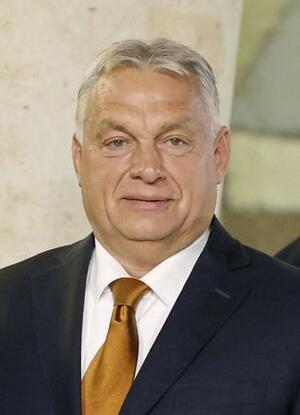 　ハンガリーのオルバン首相（ゲッティ＝共同）
