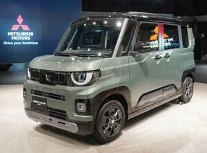 三菱自動車の新型の軽自動車「デリカミニ」=18日午後、東京都港区