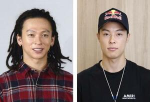 　平野歩夢（左）、小林陵侑　