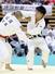 柔道個人男子90キロ級 3回戦で敗れた開志国際の長谷川時道(右)=大分市レゾナック武道スポーツセンター