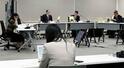 　中部電力が浜岡原発の耐震設計に関わるデータを不正に操作した問題を巡り、対応を議論する原子力規制委の会合＝７日午前、東京都港区