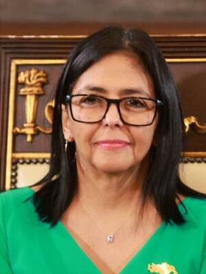 　ベネズエラのロドリゲス暫定大統領（ゲッティ＝共同）