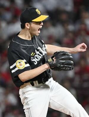 7回2失点で5勝目を挙げたソフトバンク・大関=マツダ