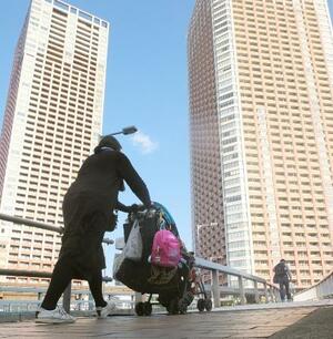 子育て世代に人気の高層マンション=東京都港区