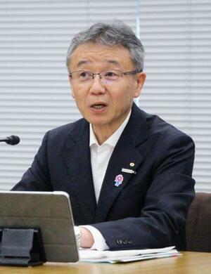 記者会見する関西電力の森望社長=20日午後、東京都千代田区