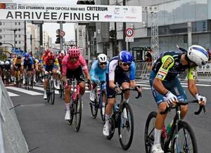 宇都宮ジャパンカップサイクルロードレースの前哨戦=18日午後、宇都宮市