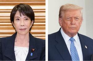 高市早苗首相、トランプ米大統領(ロイター=共同)