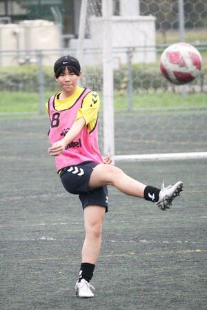 今季からFC越後妻有に正式加入した和田美優選手=上越市頸城区百間町