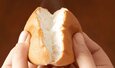 開発第２弾となる米粉を使った「おこめ丸パン」