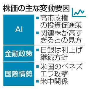 　株価の主な変動要因