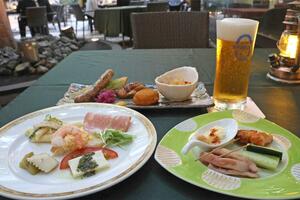 ビアテラスで提供されるオードブル