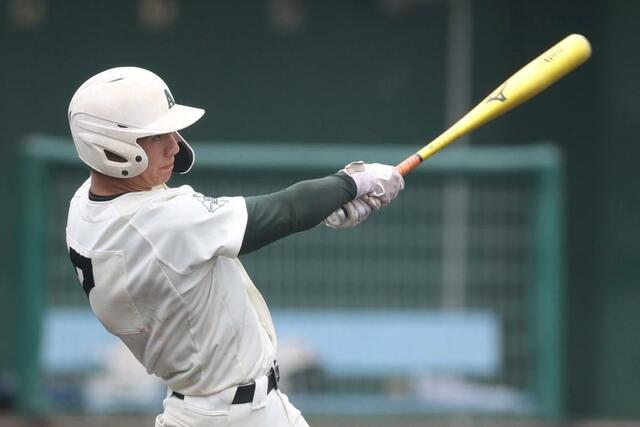 新発田農－佐渡総合　５回新発田農２死二、三塁、平野詠士が２点適時三塁打を放ち、７－０＝新発田市五十公野